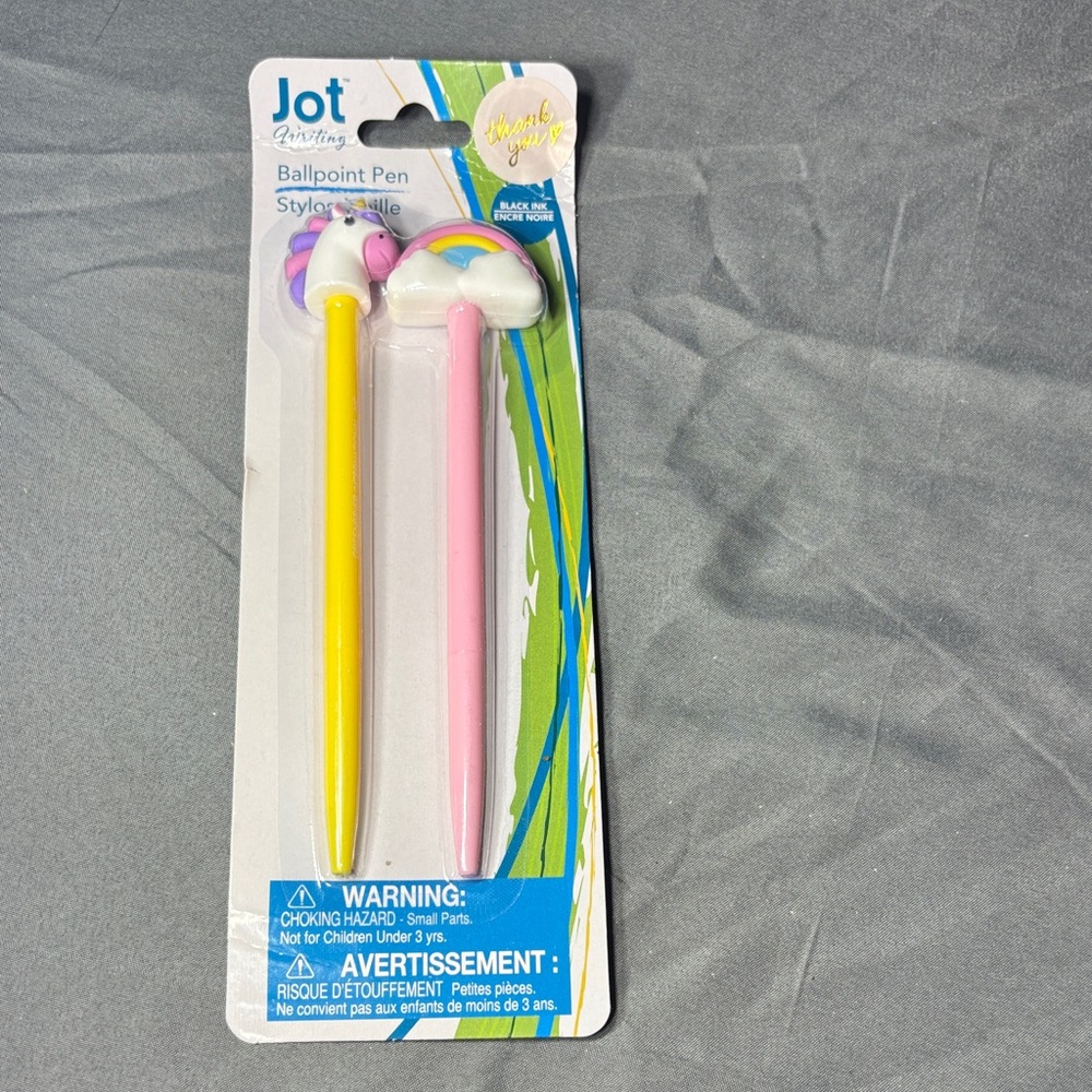 New Jot Writing Rainbow Cloud Ballpoint Pen Set - Rainbow and Unicorn